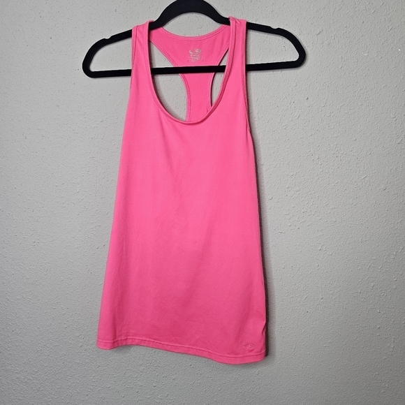 Champion‎ Fitted Womens Hot Pink Racerback Tank Top Large Athletic - Picture 1 of 8